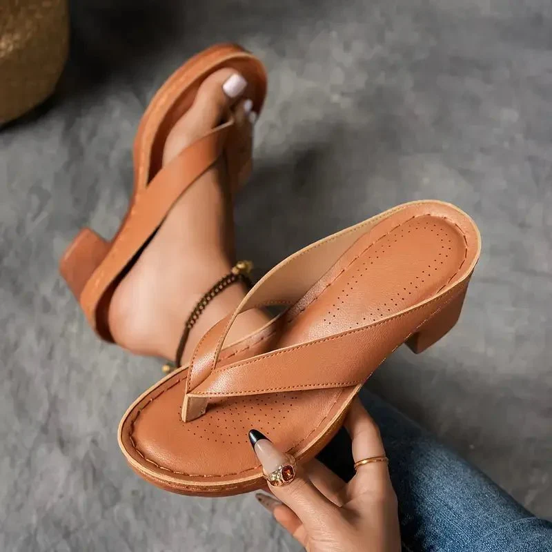 Sandales à Bride Large et Semelle Antidérapante pour Femme | Idéales pour l'Été