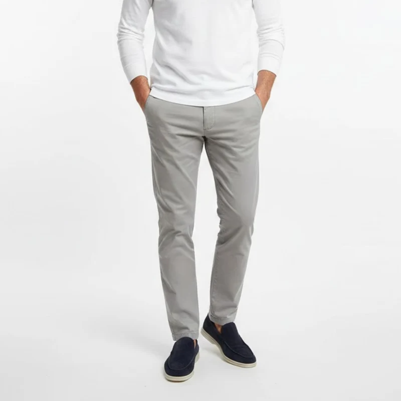 Mocassins en Daim de Vachette pour Hommes avec Couture Apparente et Semelle Souple