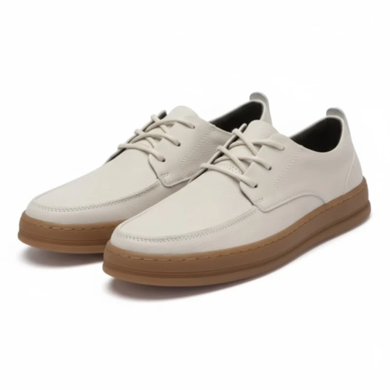 Chaussures oxford en cuir suédé pour homme baskets de ville décontractées à lacets