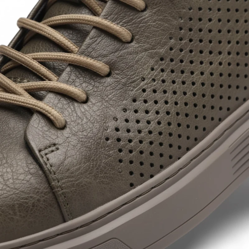 Baskets de ville pour homme en cuir véritable chaussures de marche décontractées