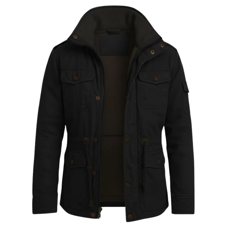 Manteaux d’hiver à capuche pour hommes, vêtements de travail tactiques en coton épais et pelucheux, blousons tactiques bomber