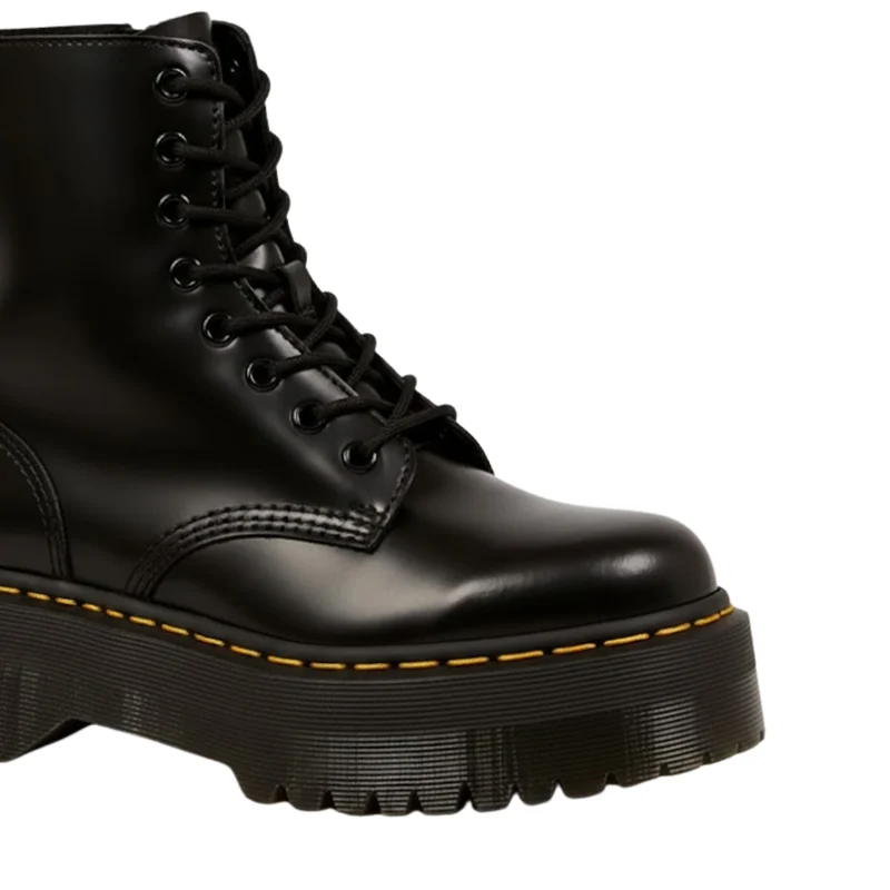 Bottes Mode Femme en Cuir Chelsea Punk Goth à Plateforme Haute