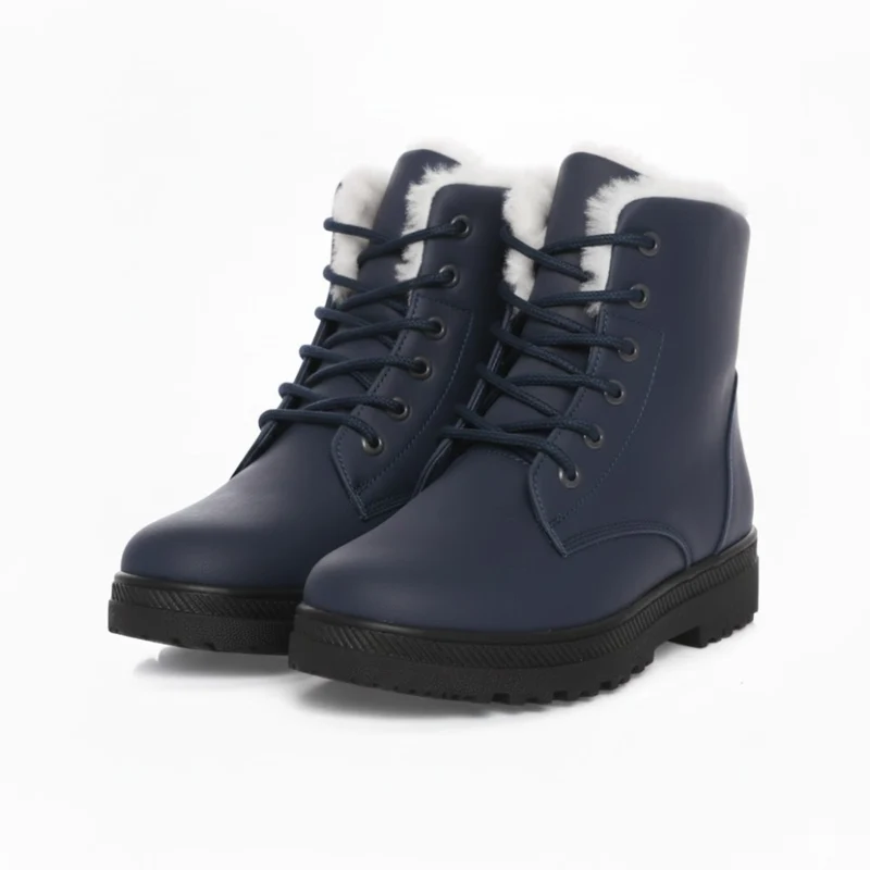Bottines de Neige d’Hiver Crestar pour Femmes, Chaudes et Doublées de Fourrure