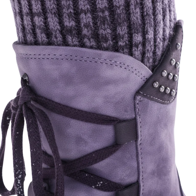 Bottes d’Hiver Femme Mi-Mollet en Suédine – Bottes de Neige Chaudes et Tendance