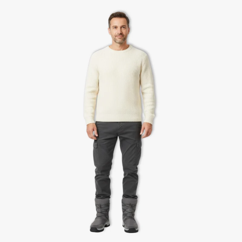 Bottes de Neige Homme Northeast Doublées Polaire – Chaussures Chaudes Épaissies pour Randonnée Extérieure