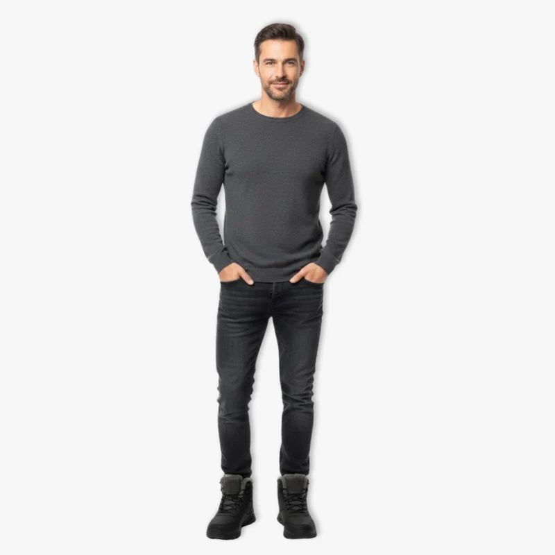 Bottes de Neige Homme – Bottes d’Hiver Chaudes avec Doublure Peluche pour Randonnée