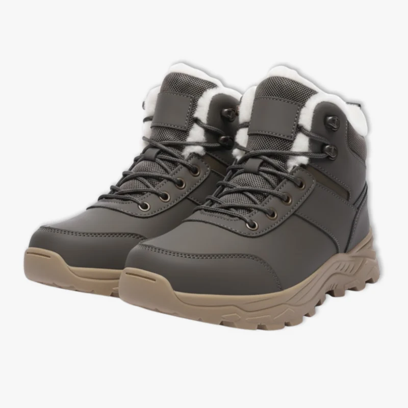 Bottes de Neige Homme – Bottes d’Hiver Chaudes avec Doublure Peluche pour Randonnée