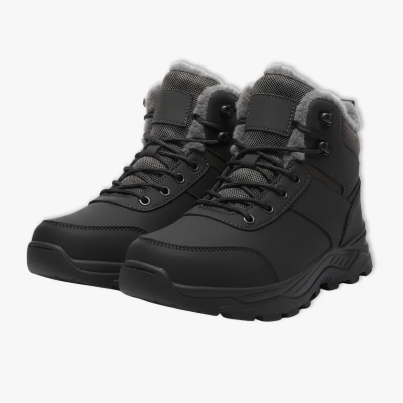 Bottes de Neige Homme – Bottes d’Hiver Chaudes avec Doublure Peluche pour Randonnée