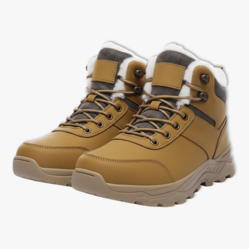 Bottes de Neige Homme – Bottes d’Hiver Chaudes avec Doublure Peluche pour Randonnée