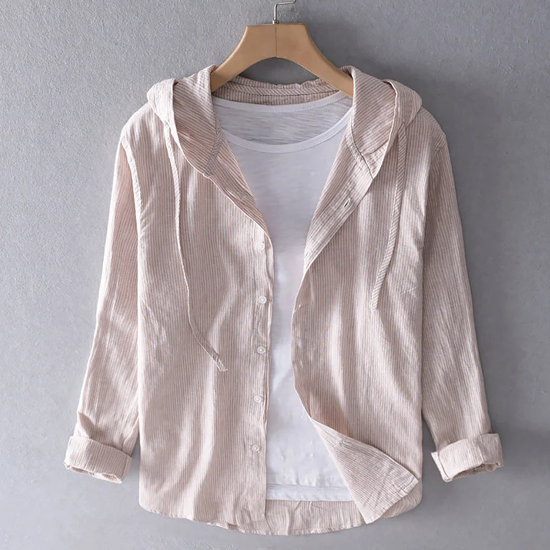 Blouse Longue en Lin avec Capuche pour Femme | Idéale pour le Printemps