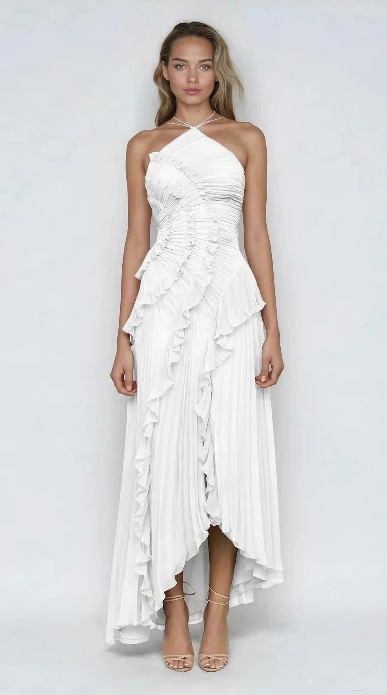 Robe Midi à Volants pour Femme | Idéale pour les Événements Spéciaux
