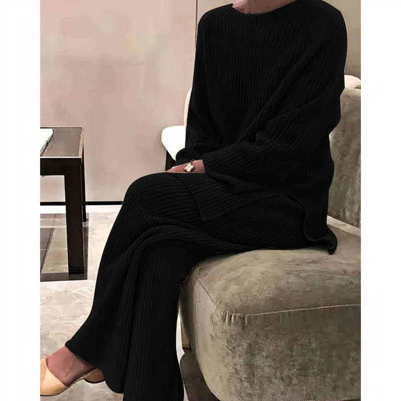 Ensemble en Tricot à Manches Longues pour Femme | Idéal pour le Quotidien