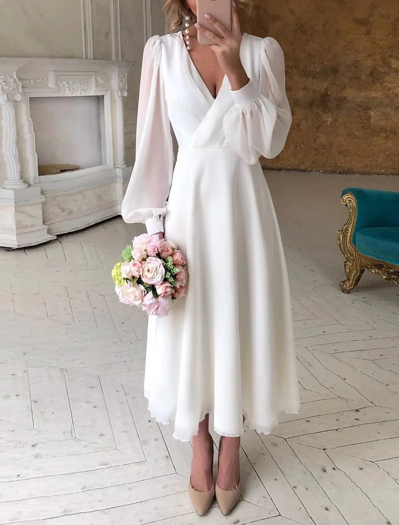 Robe Longue Évasée à Manches Longues pour Femme | Idéale pour les Sorties