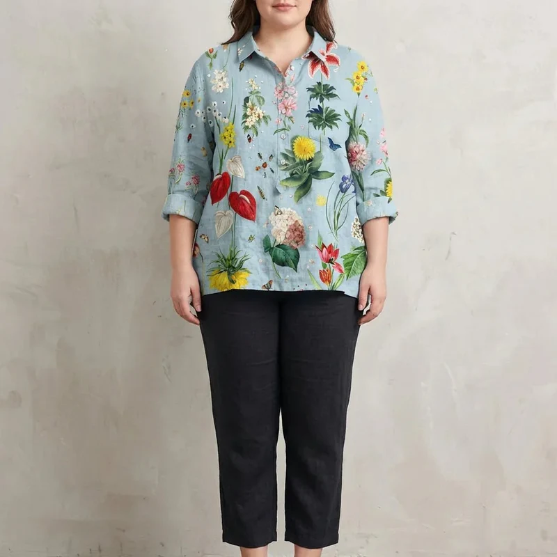 Blouse Longue d’été en lin pour Femmes