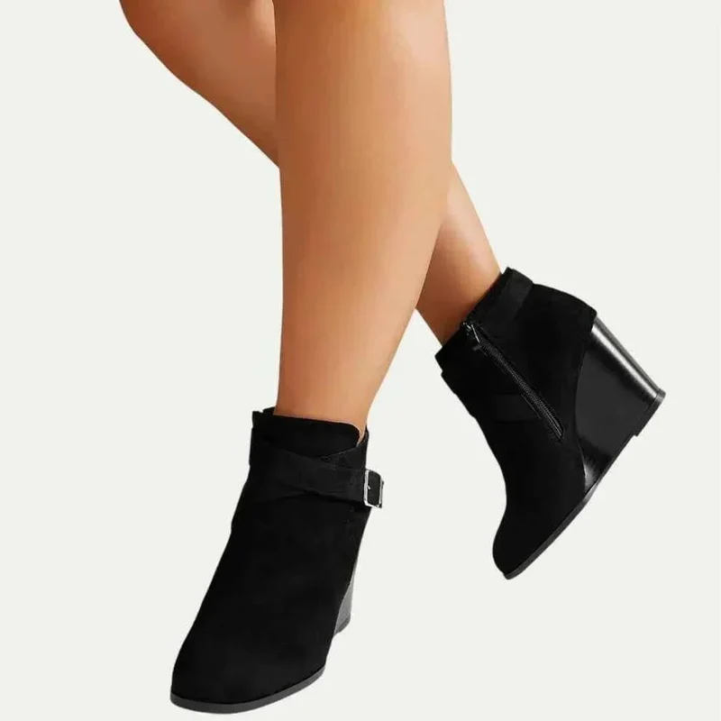 Bottines Martin À Talons Épais Pour Femme | Idéales Pour l'Automne