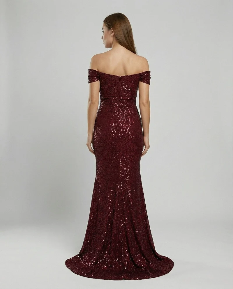 Robe de Soirée à Paillettes et Fente pour Femme | Idéale pour les Sorties