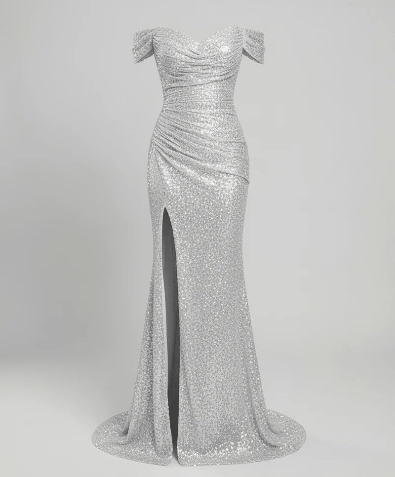Robe de Soirée à Paillettes et Fente pour Femme | Idéale pour les Sorties