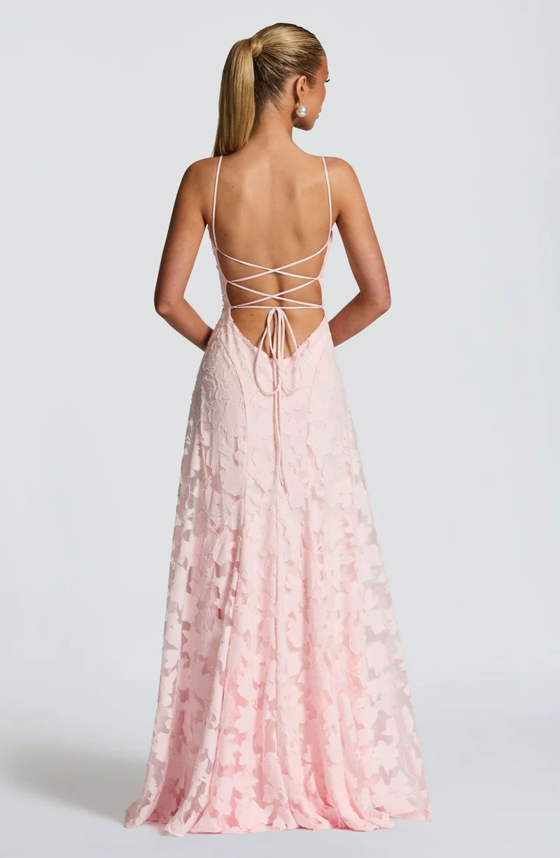 Robe Longue Drapée à Motif Floral avec Bretelles pour Femme | Idéale pour les Sorties
