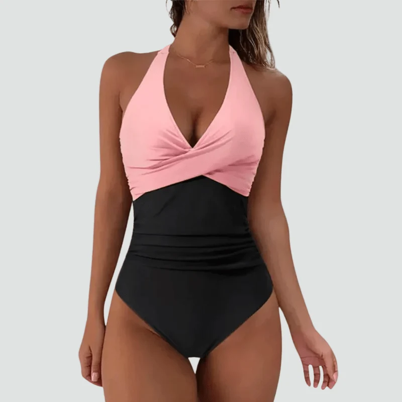 Maillot de Bain Une Pièce Sculptant Décolleté en V pour Femme | Idéale pour l'Été