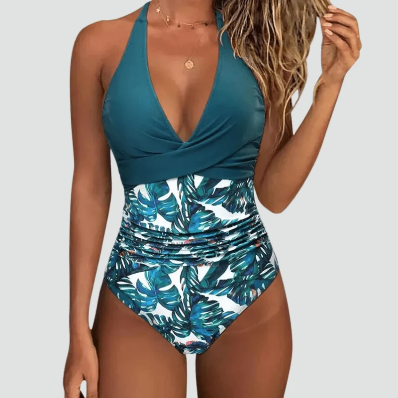 Maillot de Bain Une Pièce Sculptant Décolleté en V pour Femme | Idéale pour l'Été