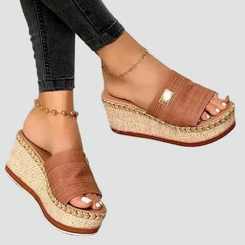Sandales Compensées Orthopédiques pour Femme | Idéales pour l'Été