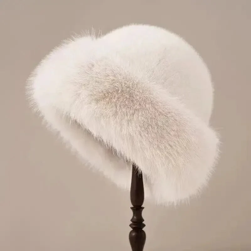 Bonnet en fausse fourrure pour Femme