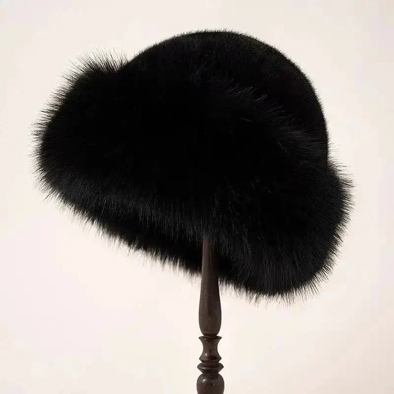 Bonnet en fausse fourrure pour Femme