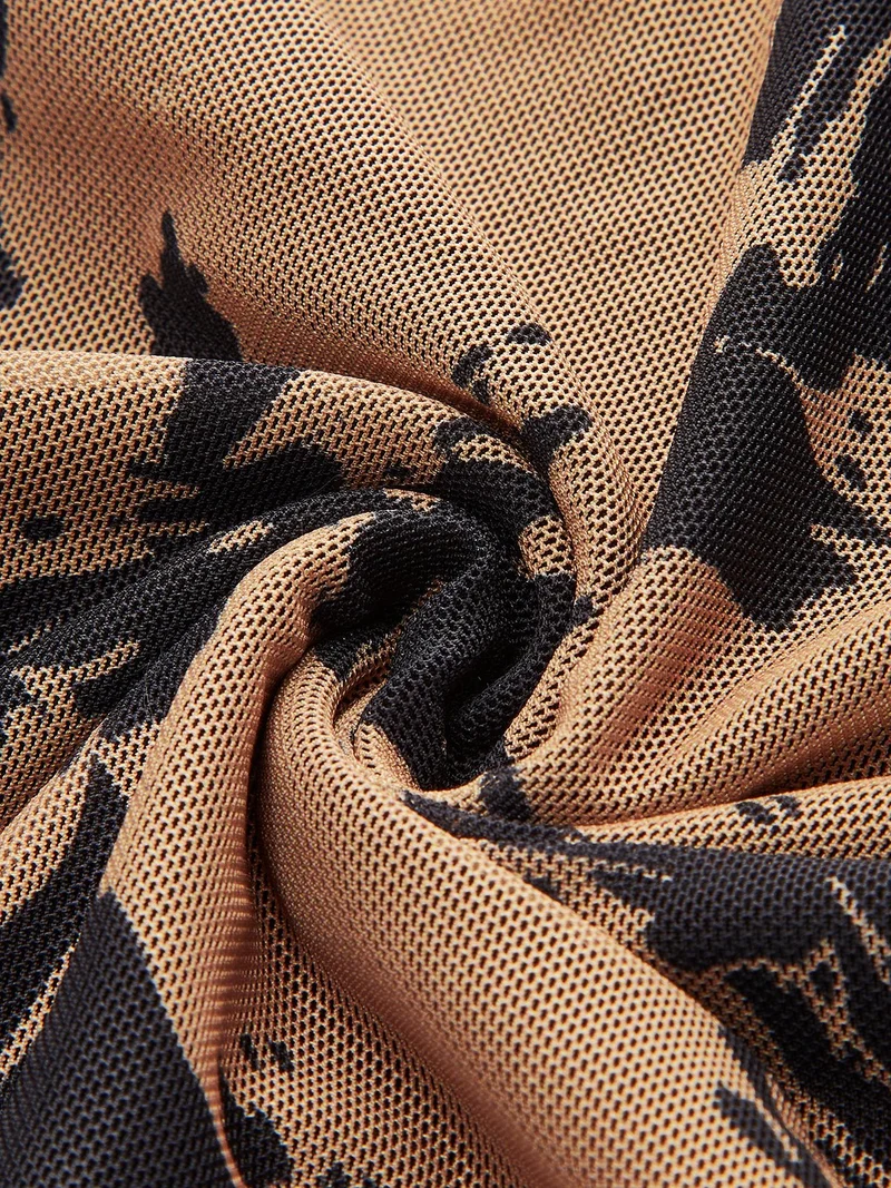 Robe imprimée à col bénitier pour Femmes