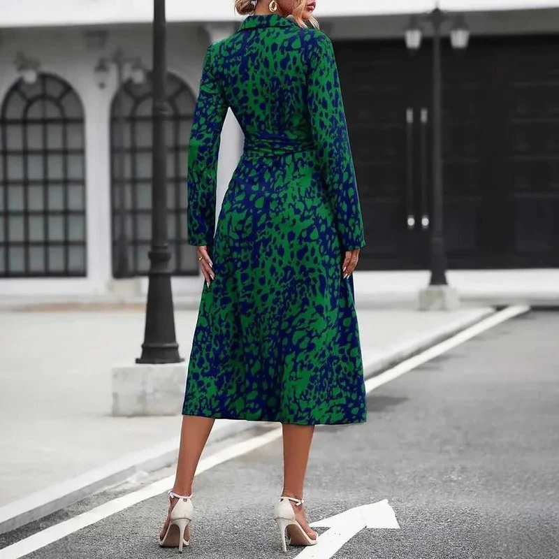 Robe mi-longue coupe évasée pour femmes