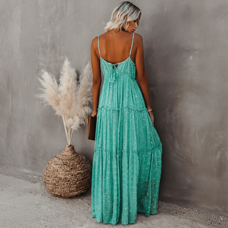 Robe Maxi florale bohème pour Femmes