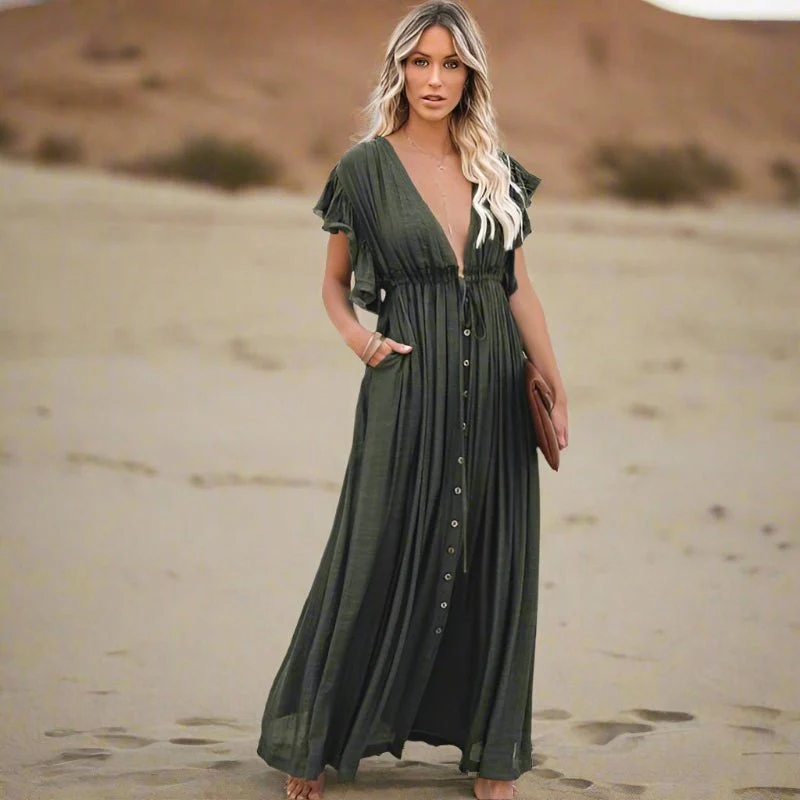 Robe de plage bohème décontractée pour femmes