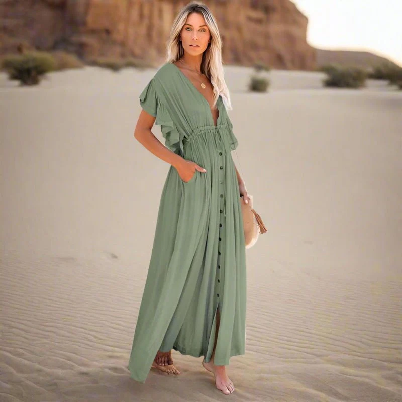 Robe de plage bohème décontractée pour femmes