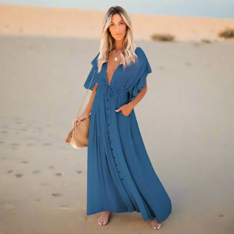 Robe de plage bohème décontractée pour femmes