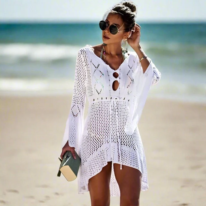 Tunique de plage en crochet pour femmes