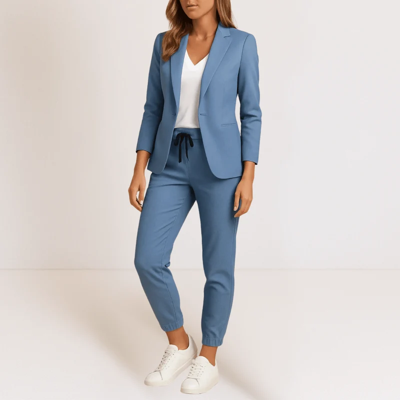 Ensemble deux pièces pour femme en doux mélange de coton