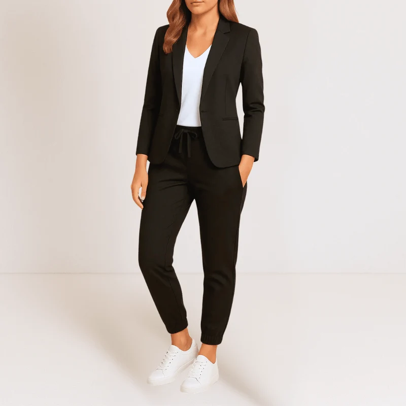 Ensemble deux pièces pour femme en doux mélange de coton