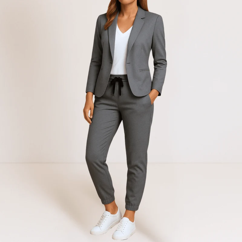 Ensemble deux pièces pour femme en doux mélange de coton