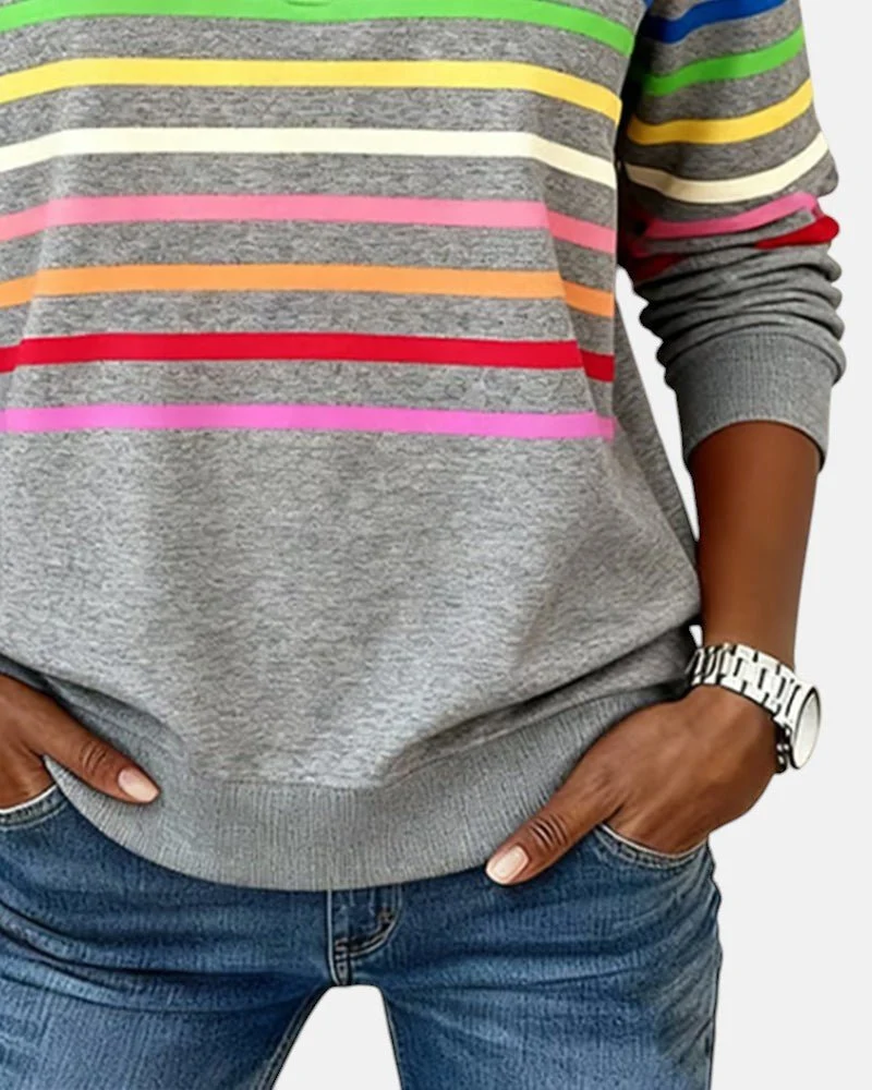 Pull rayé pour femmes