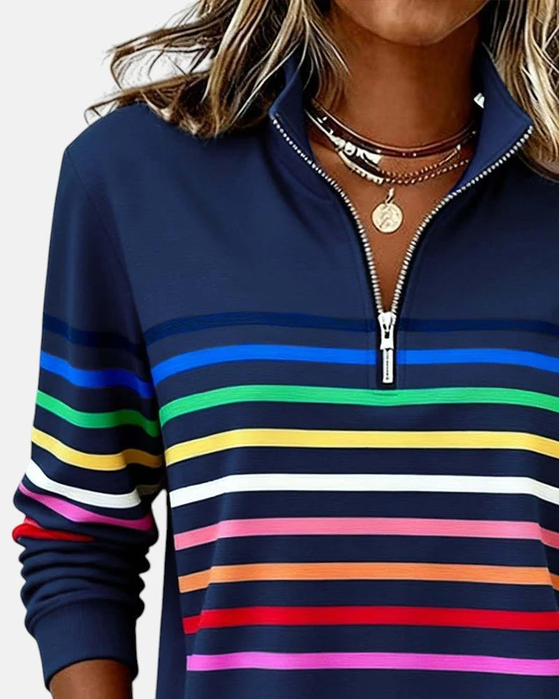 Pull rayé pour femmes