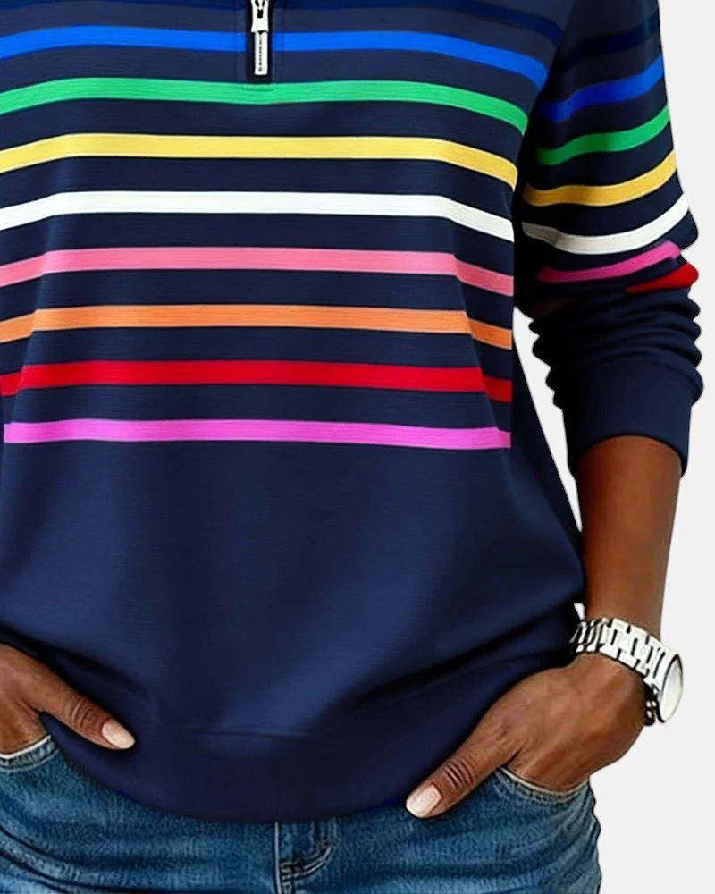 Pull rayé pour femmes