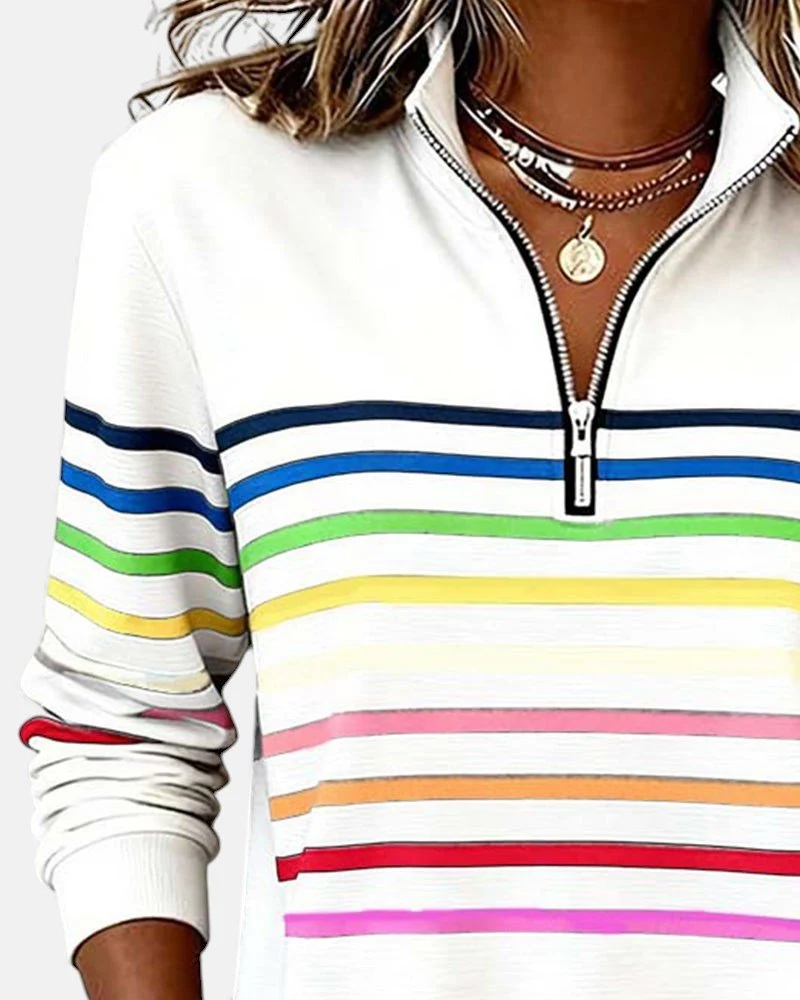 Pull rayé pour femmes