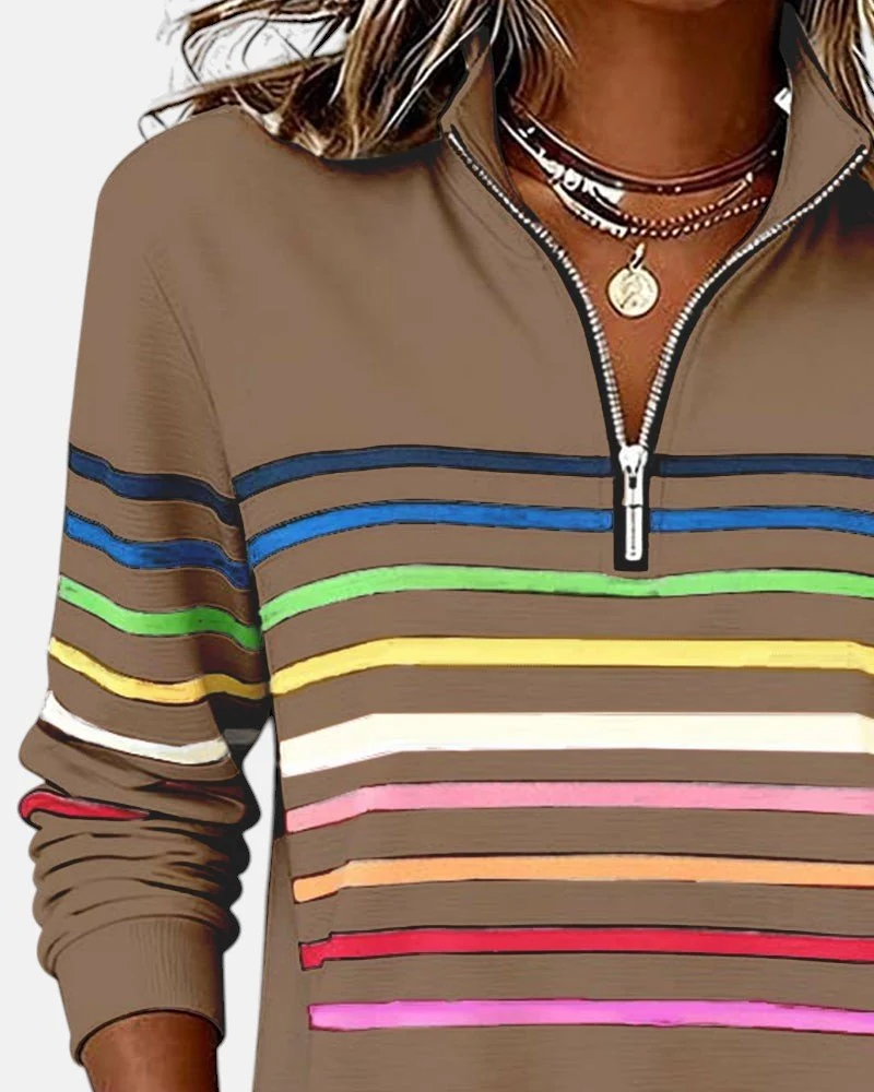 Pull rayé pour femmes