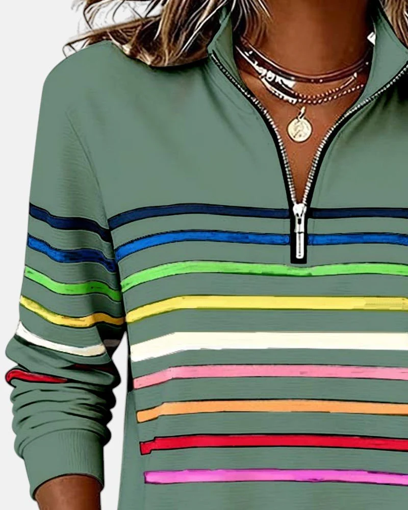 Pull rayé pour femmes