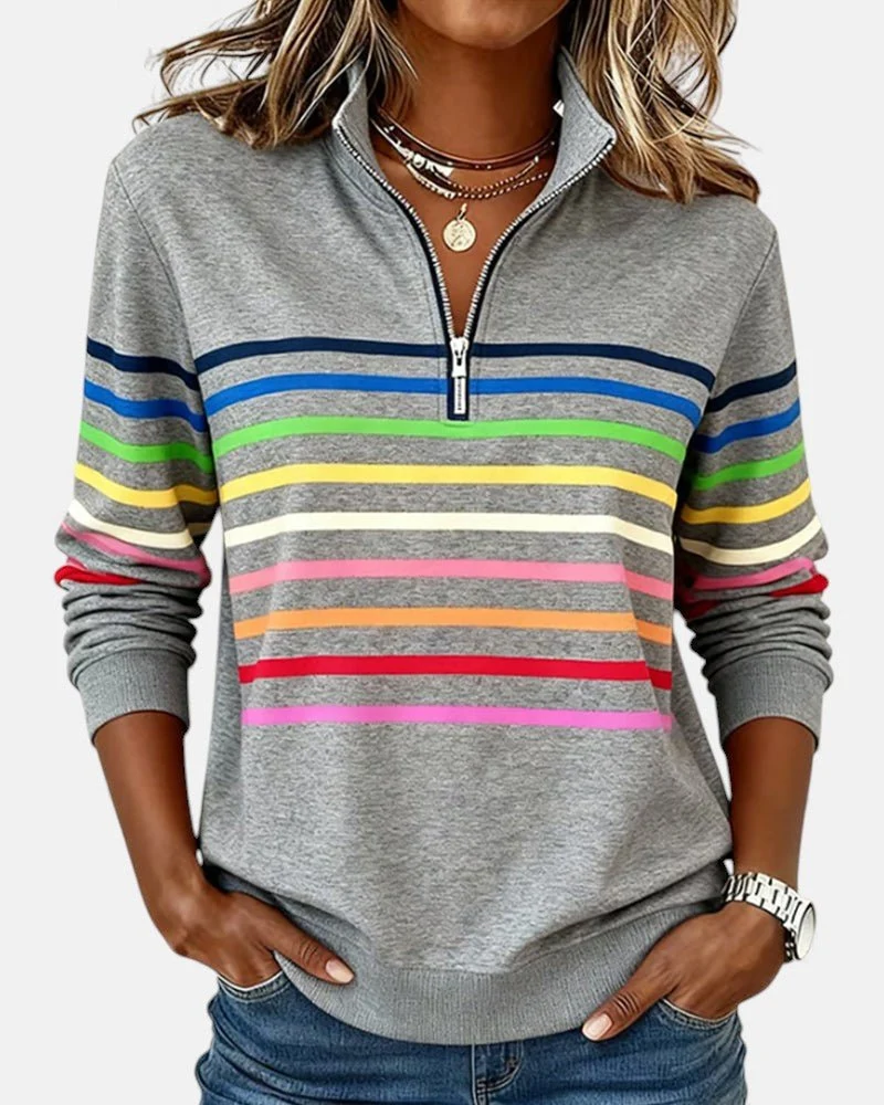 Pull rayé pour femmes