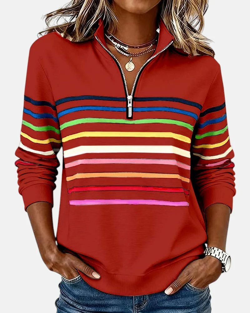 Pull rayé pour femmes