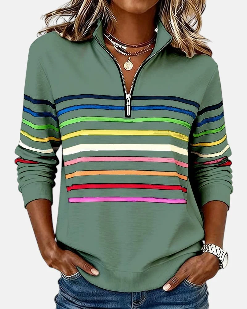 Pull rayé pour femmes