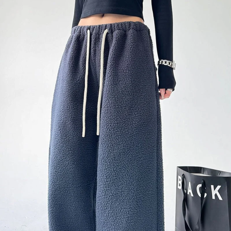 Pantalon détente à jambe large pour femme