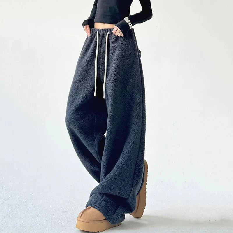 Pantalon détente à jambe large pour femme