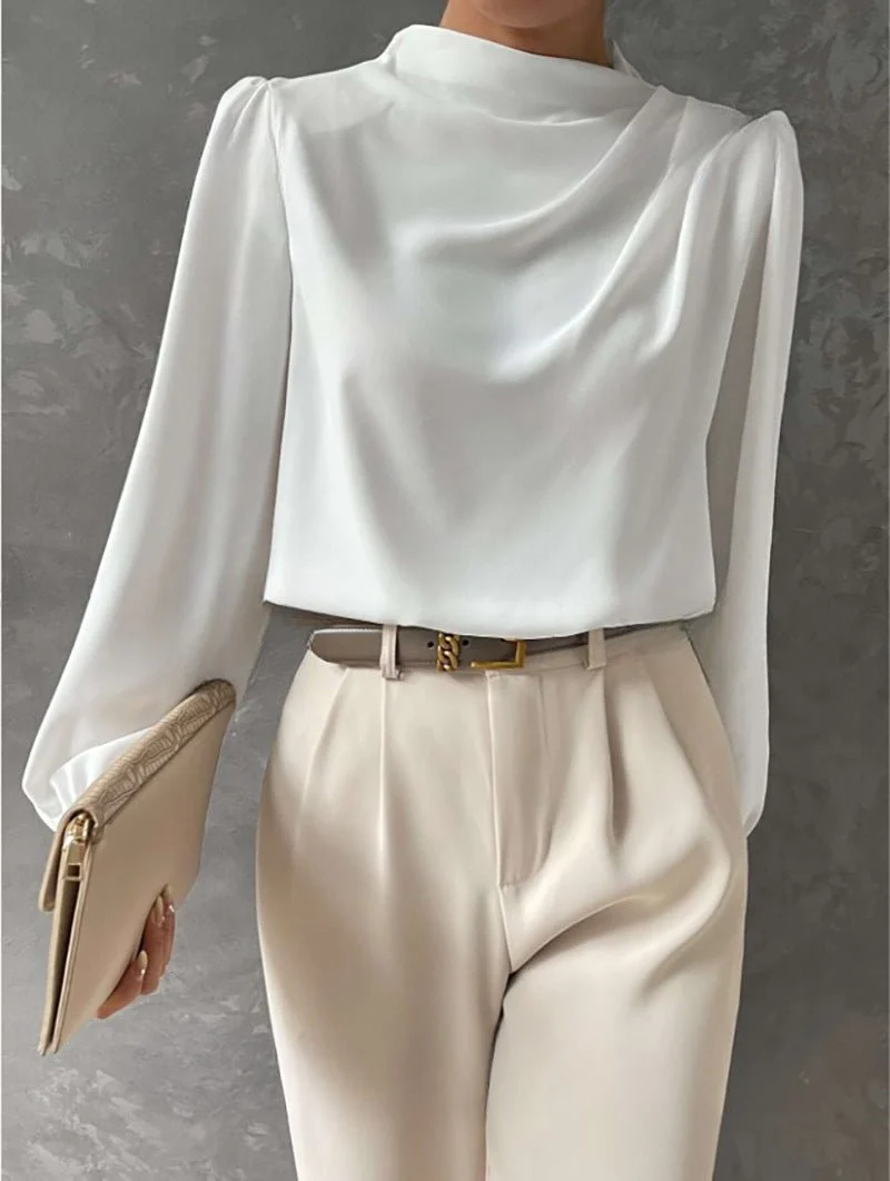 Blouse Satinée pour Femme