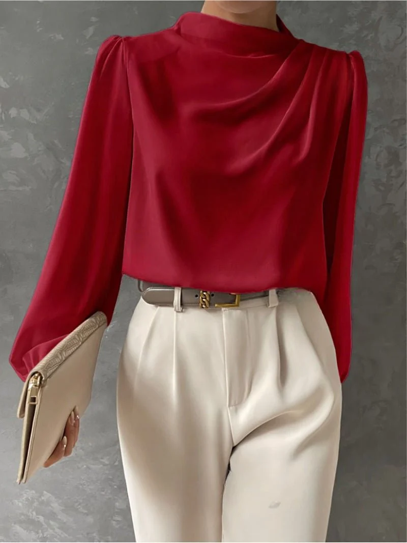Blouse Satinée pour Femme